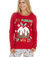 Ladies Christmas Pudding Jersey Pyjama Set