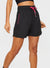 Ex Prettylittlething PLT Black Woven Contract Drawstring Gym Shorts