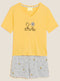 Ladies Snoopy Cotton Rich V Neck Pyjama Set