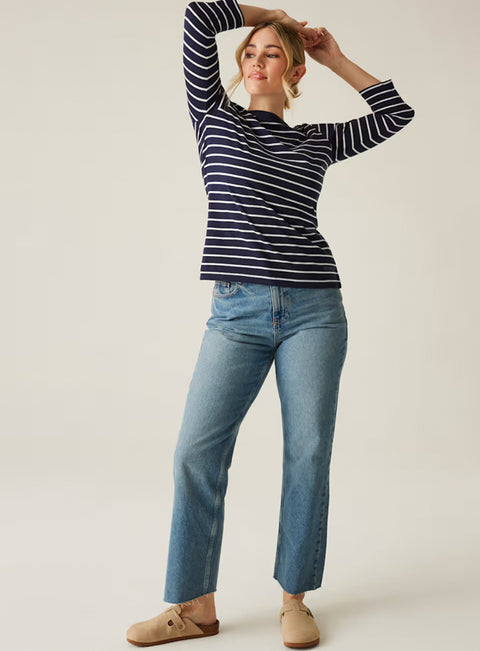 Regatta Women's Bayletta Tee II in White Blue Navy
