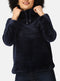 Ex Regatta Women's Bardou Fluffy Jumper Fleece Navy Cream