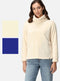 Ex Regatta Women's Bardou Fluffy Jumper Fleece Navy Cream