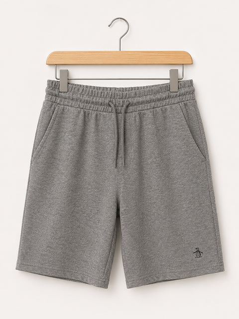 Mens Penguin Jogger Sweatshorts in Light Grey