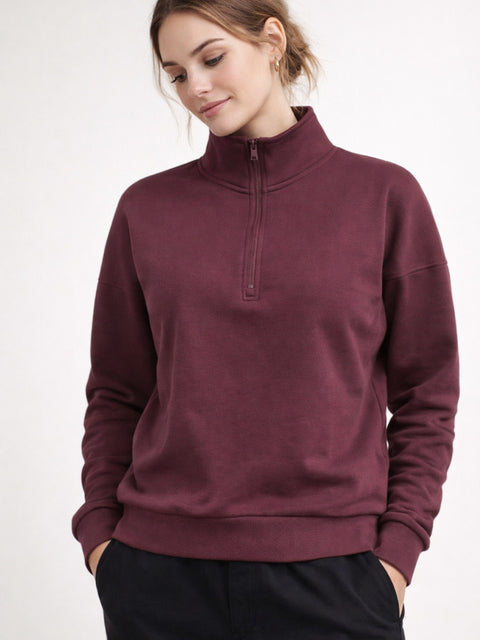 Ladies Supersoft Quarter Zip Sweater Jumper