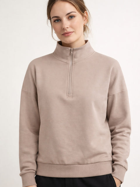 Ladies Supersoft Quarter Zip Sweater Jumper