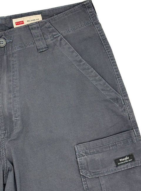 Mens Wrangler Authentics Cargo Shorts Grey
