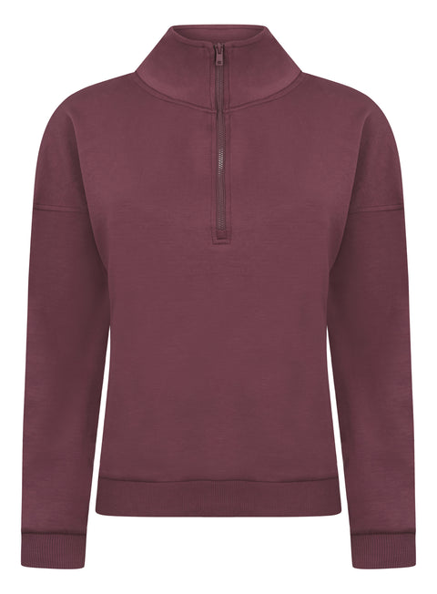 Ladies Supersoft Quarter Zip Sweater Jumper