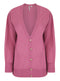 Ladies Capsule Button Through Knit Cardigan Grey Pink Black Beige