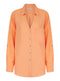 Ex Papaya Ladies  Linen V Neck Shirt Blouse Green Orange White