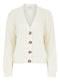 Ex Old Navy Ladies Cream Ribbed Button Cardigan