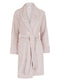 Ladies Slumber Party Cosy Super Soft Pink Knee Length Dressing Gown