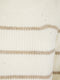 Ladies Camaieu Cotton Stripe Knit Jumper In Blue & Cream