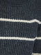 Ladies Camaieu Cotton Stripe Knit Jumper In Blue & Cream