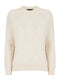 Ladies F&F Tesco Ribbed Cable Knit Jumper Blue & Cream