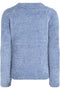 Ex Bon Marche Blue Cosy Textured Round Neck Jumper