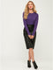 Ex M&CO Crew Neck Button Sleeve Detail Jumper 10 Colours