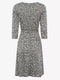 Ex Principles Grey Leopard Jacquard Wrap Knee Length Dress