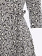 Ex Principles Grey Leopard Jacquard Wrap Knee Length Dress