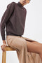 Ex Topshop Plisse Pleat Wrap Long Midi Maxi Skirt Khaki Beige Pink