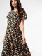 Ex Dorothy Perkins Floral Print Capped Sleeve Sun Dress