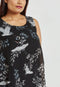 Ex Evans Ladies Overlay Bird Print Maxi Dress