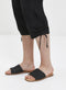 Ex Evans Black / Khaki Cotton Cropped Trousers