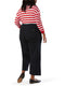 Ex Levi Straus Signature Plus Wide Leg Pull On Crop Trouser
