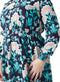 Ex Second Script Curve Floral Zia Smocked Dress