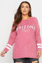 Plus Size Acid Wash Raglan T-Shirt Top 2 Colours