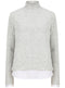 Ex Papaya Grey Mock 2 In 1 Jumper Shirt