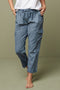 Ex Highstreet Linen Cargo Trousers Jogger 4 Colours