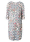 Ex Dorothy Perkins Maternity Sizing Multi Coloured Floral Check Dress
