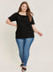 Ex Evans Yellow Or Black Linen Blend Bardot Top