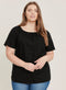 Ex Evans Yellow Or Black Linen Blend Bardot Top