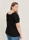 Ex Evans Yellow Or Black Linen Blend Bardot Top