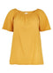 Ex Evans Yellow Or Black Linen Blend Bardot Top