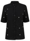Ex Chainstore Short Sleeve Black Spot Blouse Shirt
