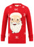Ex H&M Santa Claus Mens Red Christmas Xmas Novelty Jumper