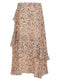 Ex Warehouse Floral Print Tiered Summer Skirt