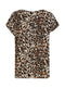 Ex Bon Marhce V Neck Leopard Print Blouse Top