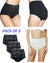 Ex Famous Store 3 Pack Full Brief Knickers Lace Front Cotton Blend High Rise