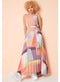 Ex Roman Originals Block Print Pleated Maxi Dress