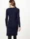 Ex Famous Store Collection Spotted Long Sleeve Shift Dress