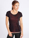 Ex Famous Store Burnout Double Layer Sports Top