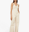 Ruffle Shoulder Pointelle Knitted Vest Top Ecru