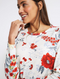 Ex Famous Store Floral Print Round Neck Long Sleeve T-Shirt