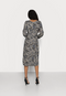 Ex Wallis Spot Snake Print Long Sleeve Jersey dress