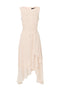 Ex Wallis Blush / Mint Glitter Tiered Midi Occasion Dress