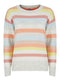 Ladies Stripe Coloured Knitwear Cozy Jumper