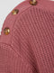 Ex Vero Moda Button Shoulder Long Sleeve Knit Jumper